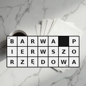 Hasło krzyżówkowe jeden z trzech kolorów które łączone umożliwiają uzyskanie dowolnych kolorów z podanego zakresu - barwa pierwszorzędowa – rozwiązanie, synonimy, podpowiedzi i definicje krzyżówkowe